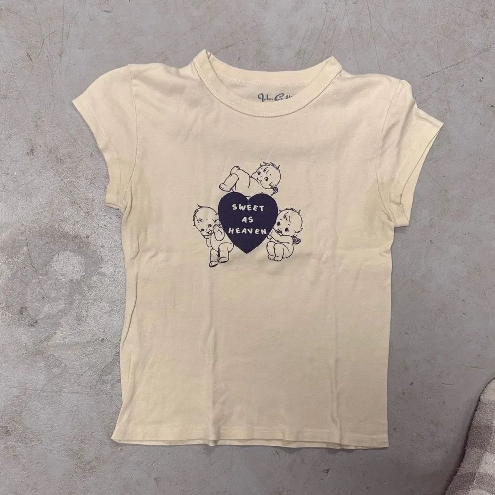 John Galt Tiny Tee - Size Small - Blue "Sweet as Heaven"